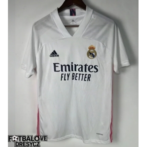 Real Madrid 2020-2021 Retro Domácí Dres Krátký Rukáv Real Madrid 2020-2021 Retro Domácí Dres Krátký Rukáv